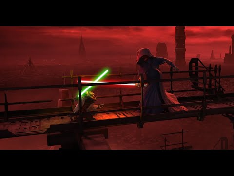 Yoda vs Darth Sidious (Part 1) [4K HDR] - Star Wars: The Clone Wars