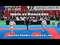 india vs hongkong 22th asian karate championship manila philippines harshit pandey