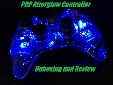 PDP Afterglow Xbox 360 controller unboxing and review