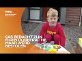 Cas (6) beschilderde stenen voor Oekraïne, maar opbrengst werd uit tuin gestolen: 'Niet te geloven'