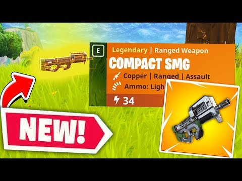 The NEW "COMPACT SMG" EARLY GAMEPLAY In Fortnite! | New Legendary SMG (Compact Submachine Gun)