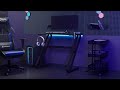 Scrivania da Gaming con Gambe a ZZ Nera 90x60x75 cm - Foto miniatura 1