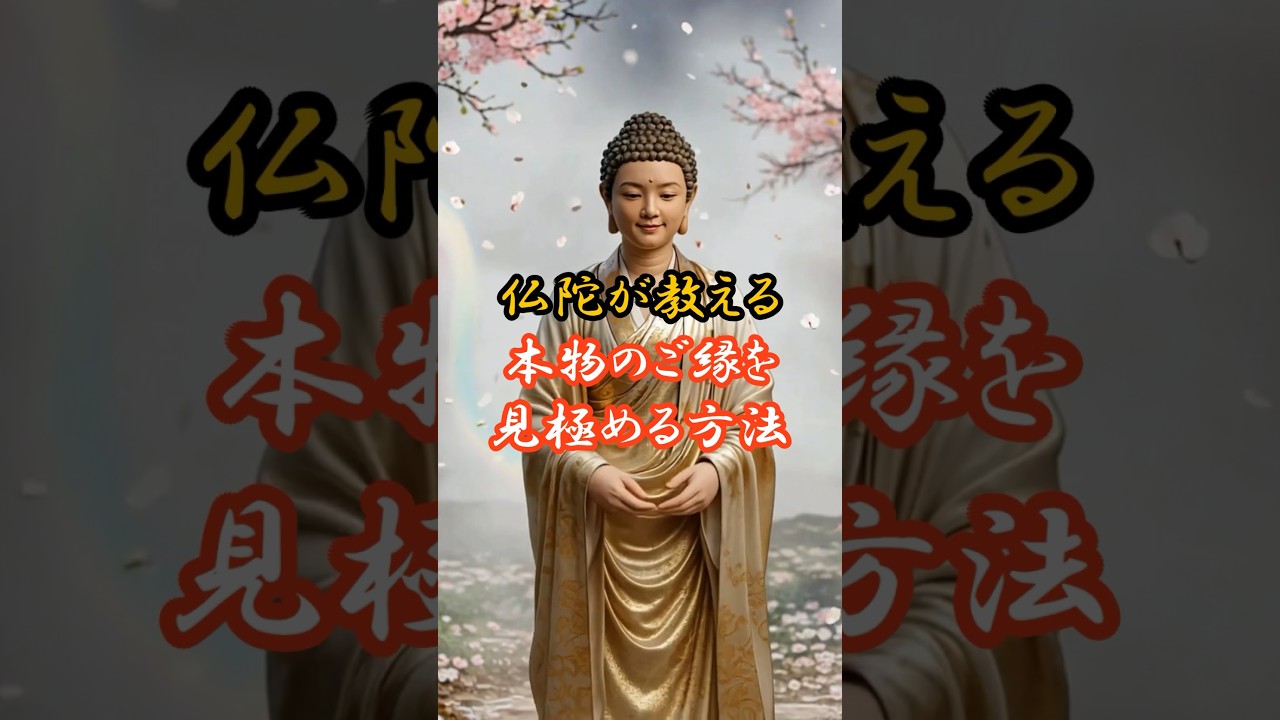 仏陀が教える「本物のご縁」を見極める方法