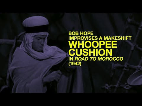 Bob Hope Improvises A Whoopee Cushion in "Road To Morocco" (1942)