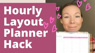 EPIC Hourly Layout Hack | Hourly Planner Hack | How to Use More Planner Space | Erin Condren