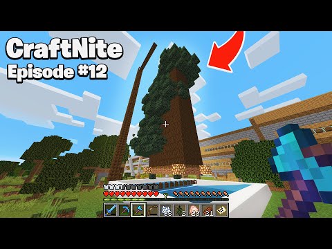 CraftNite: Episode #12 - I built the WORLD'S BIGGEST Tree Farm for Tiko!