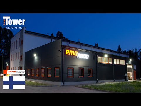 LOGITOWER: EMO NEON - plexiglass ja metallilevyjen säilytys