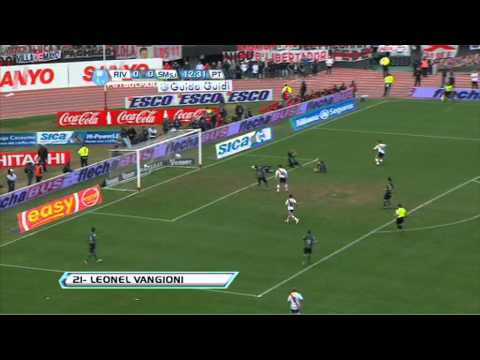 Gol de Vangioni. River 1 - San Martín 0. Fecha 19. Torneo Final 2013. Fútbol Para Todos