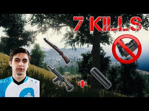 Shroud and Just9n Duo ONLY IRON SIGHT!! INSANE! - Playerunknown's Battlegrounds