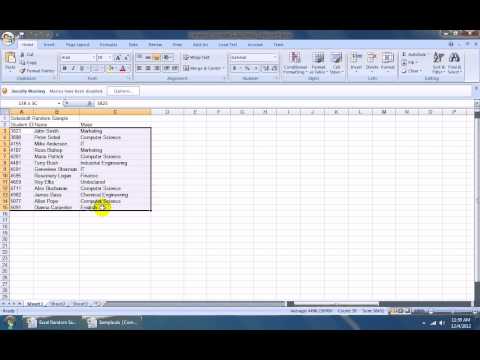 Excel Random Sample Software