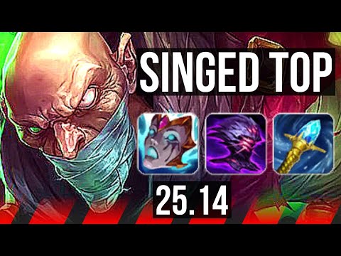 SINGED vs GNAR (TOP) | 600+ games | KR Diamond | 25.14