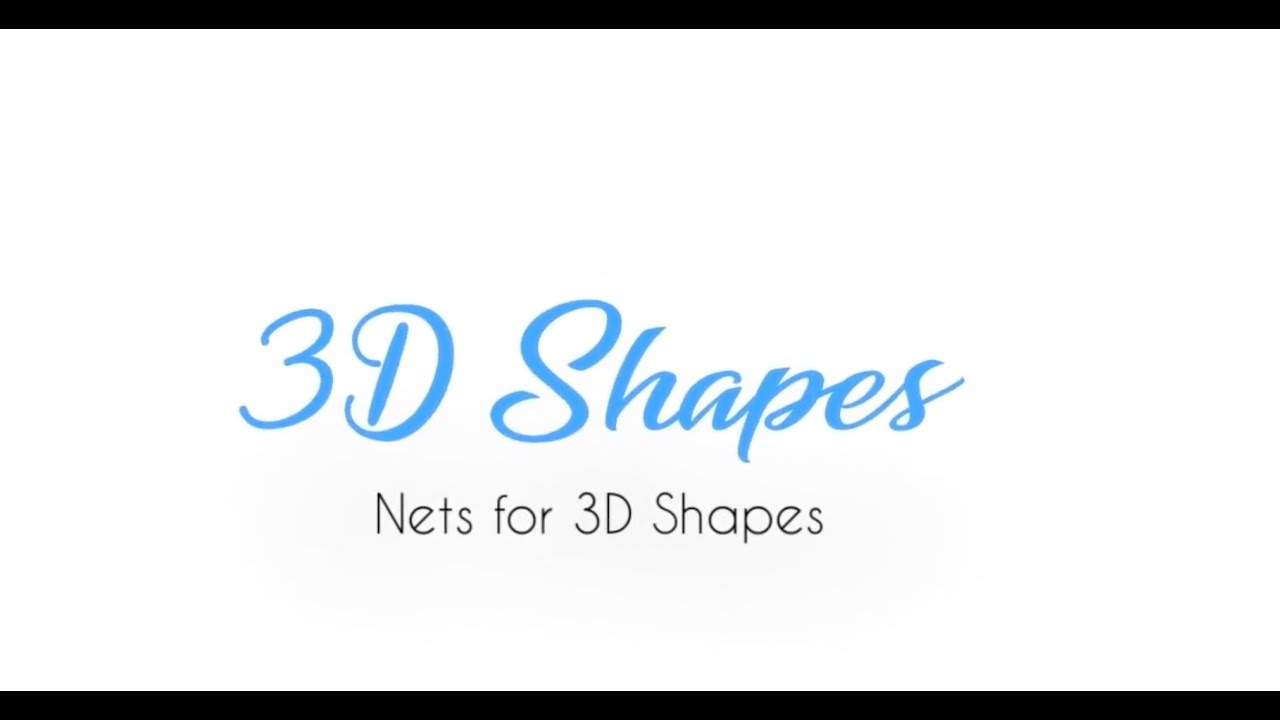 Nets of 3D Shapes