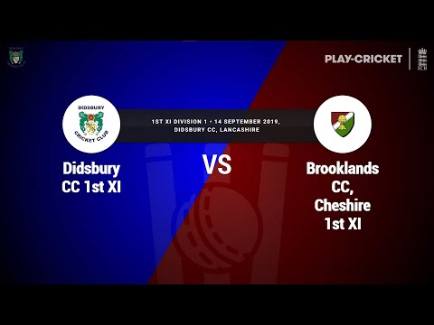 1st XI vs Brooklands 1st XI 14/9/19