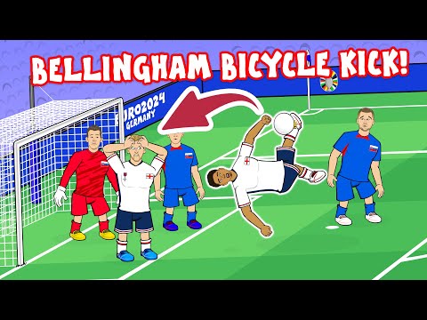 BELLINGHAM SAVES ENGLAND! (Bicycle kick vs Slovakia Euro 2024 Goals Highlights)