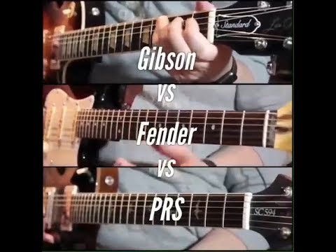 Gibson vs Fender vs PRS Which