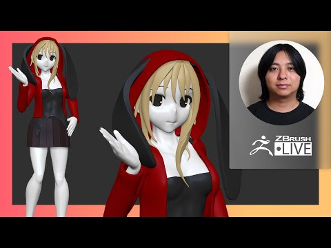 LIVE Look Into ZBrush 2022! Designing a Character From Scratch - Daisuke Narukawa