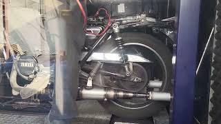 Dyno test homemade expansion chambers Yamaha RD 250C
