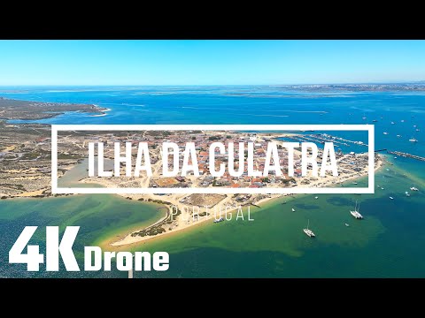 Flying over Ilha da Culatra, Portugal