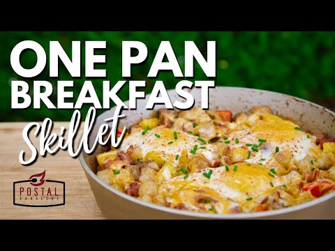 Easy One Pan Breakfast Skillet Recipe - Cast Iron Breakfast Skillet BBQ