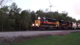preview picture of video 'Iowa Interstate Railroad CBBI Train 7/15/2014 [HD]'