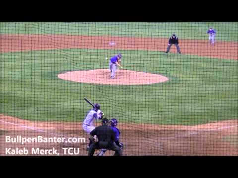 TCU Closer Kaleb Merck Pitches at CSUF