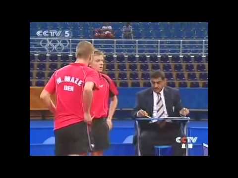 Olympia 2004 Ma Lin/Chen Qi vs Michael Maze/Finn Tugwell