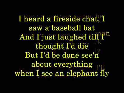 When I See an Elephant Fly   lyrics