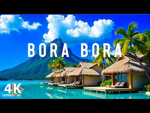 Bora Bora 4K - Turquoise Lagoons, White Sands, and Luxury Retreats