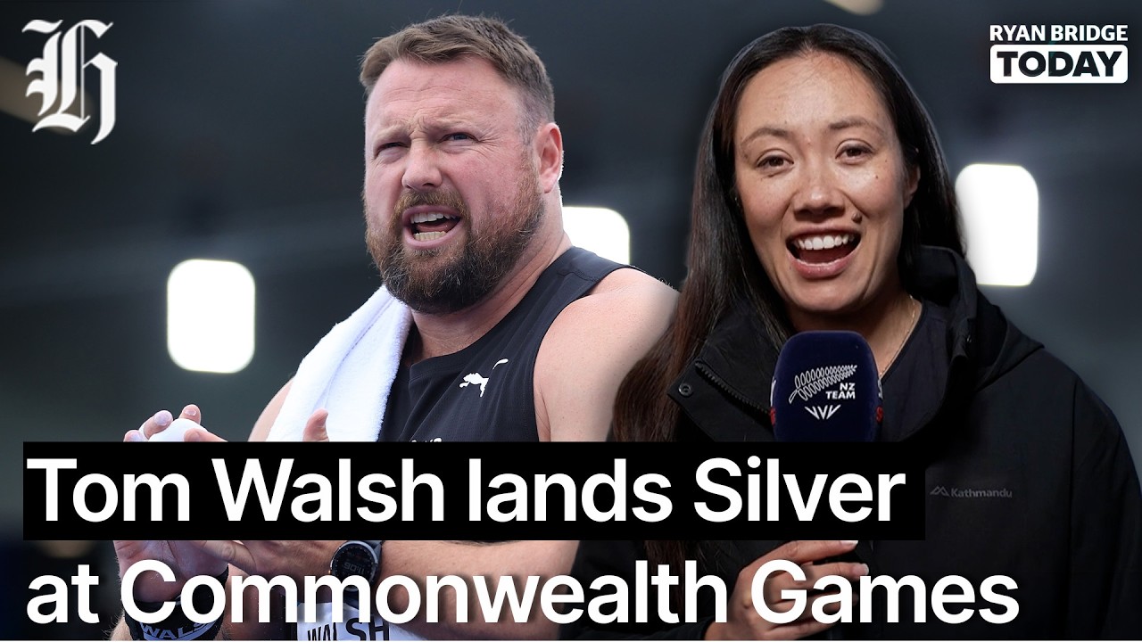 "The nerves got to me": Tom Walsh lands Silver at Commonwealth Games | Ryan Bridge TODAY
