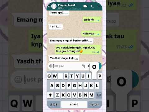 Pov : Beli Huruf E || WhatsMock Prank Chat 🌷