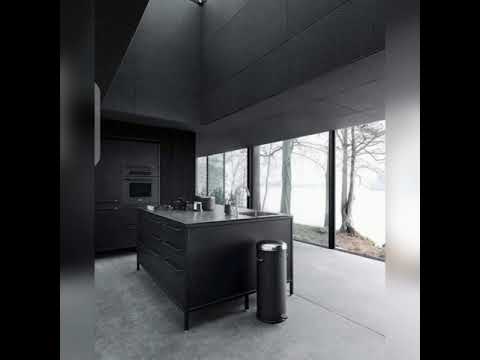 Architectural design...A tiny house with black interior exterior