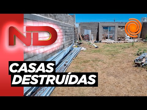 “Me dejó sin nada”: la angustia de una mujer a la que el temporal le destrozó su casa