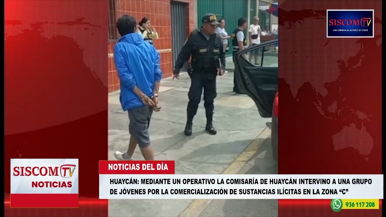 MEDIANTE OPERATIVO LA COMISARÍA DE HUAYCÁN INTERVINO A UNA GRUPO DE JÓVENES POR LA VENTA DE DROGAS