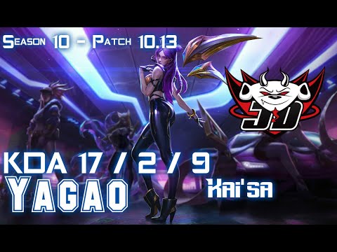 JDG Yagao KAI'SA vs ASHE ADC - Patch 10.13 KR Ranked