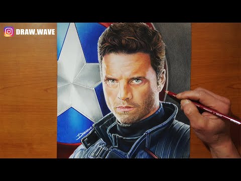 Drawing Winter Soldier : Bucky Barnes