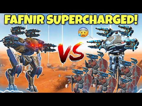 🔥 FAFNIR SUPERCHARGED! VS TITANS! UNREAL! IS IT A HACK? NO ITS A FEATURE!! || WAR ROBOTS ||