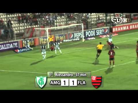 Os gols da vitória do Flamengo sobre o América -MG