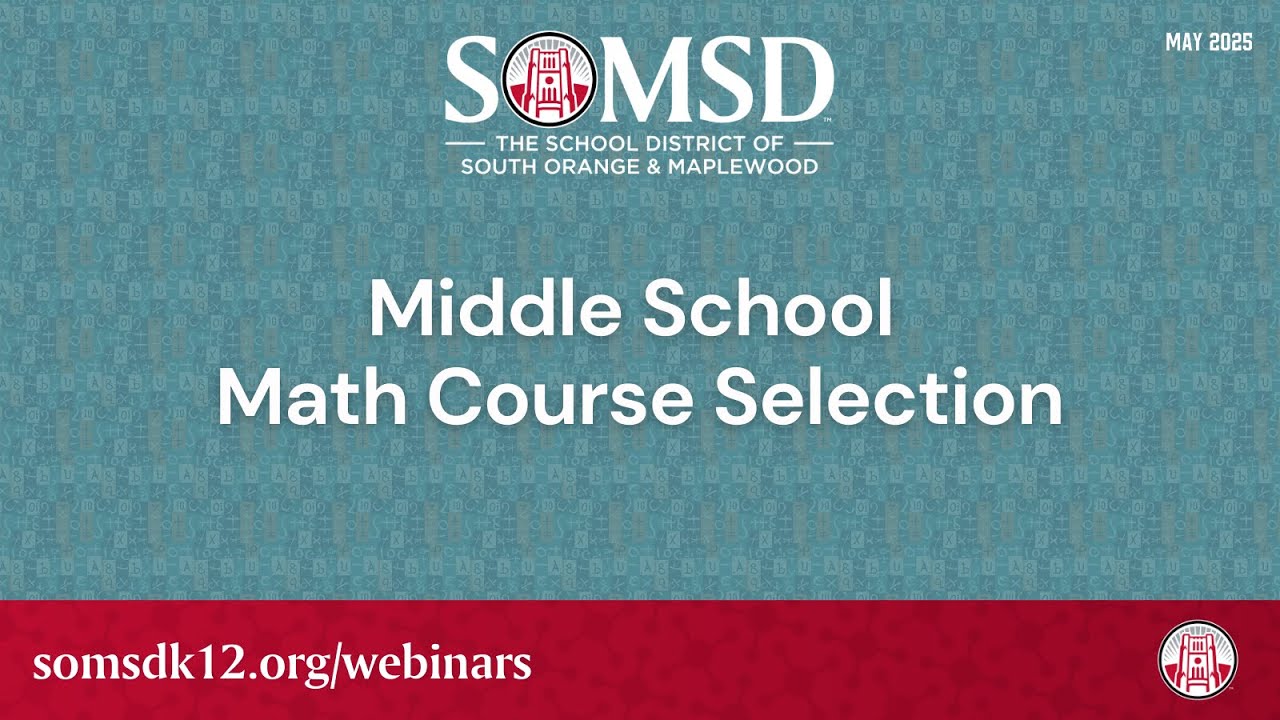 Middle School Math Information Selection | @somsdk12