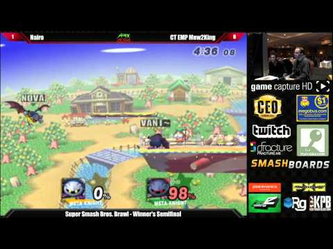Super Smash Bros Brawl Top 8 Nairo vs CT EMP Mew2King - Apex 2014 Tournament