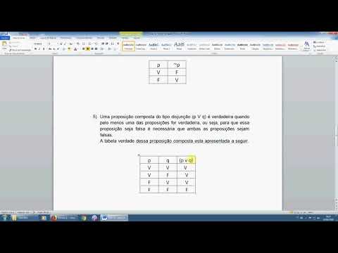 tabela verdade