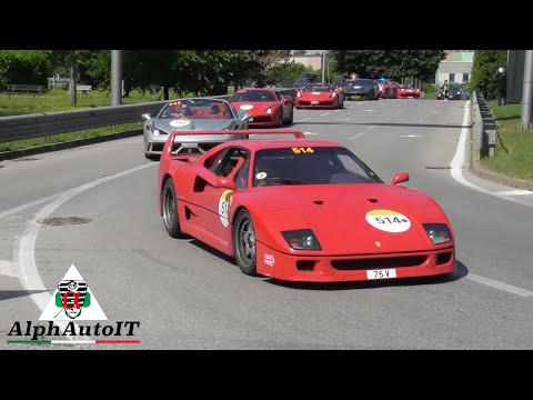 Thumbnail for Ferrari F40, 488, 458, Dino 246, 599 GTO, 812 alla Mille Miglia 2023 by Ferrari