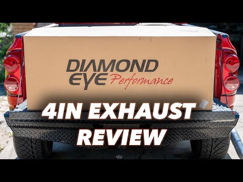 4in Exhaust Install & Review | DIAMOND EYE | 5.9 CUMMINS
