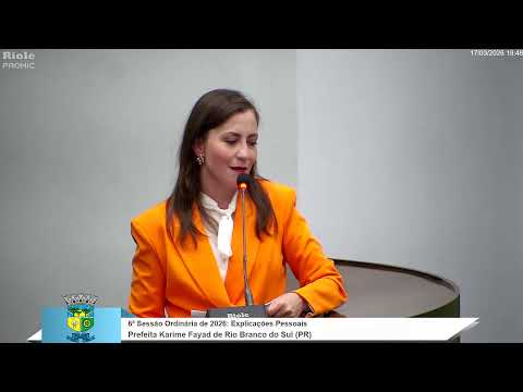 06º Sessão Ordinária de 2026 - Câmara Municipal de Pinhais - PR