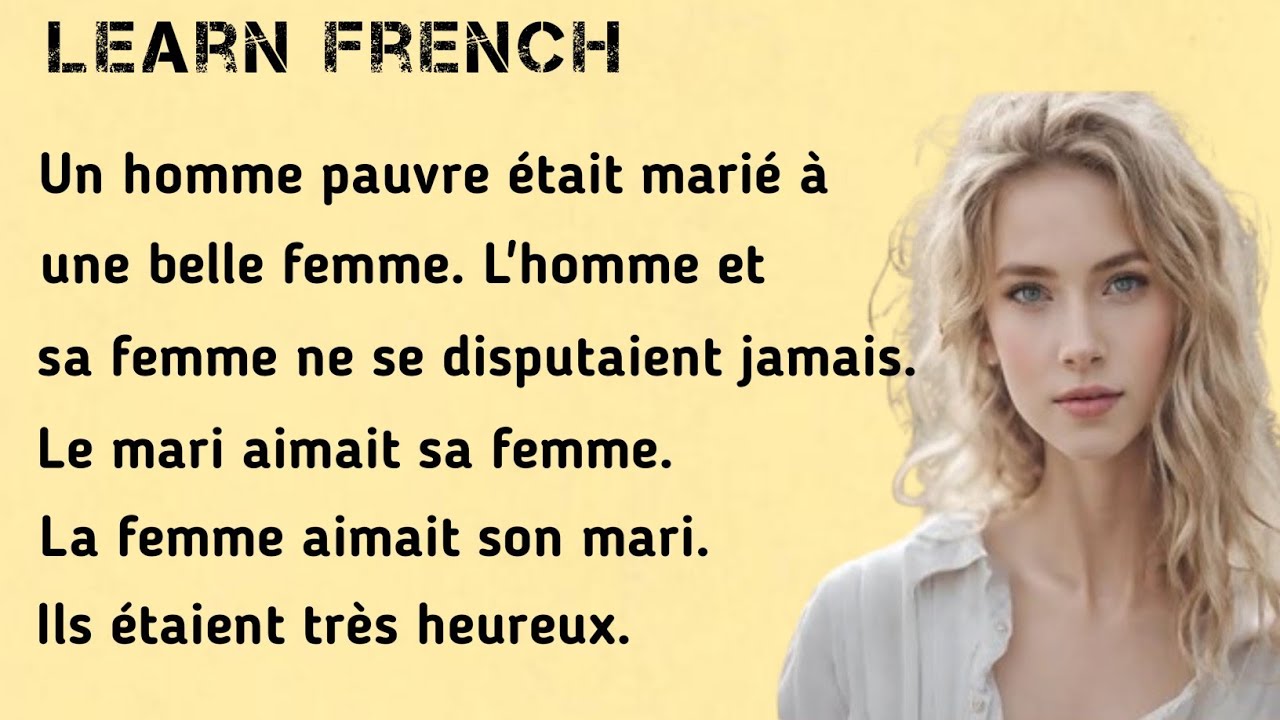 START TO UNDERSTAND French with this simple story (A1 - A2)