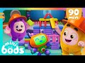 Jeff and Bubbles Build a Very Tall Something!  | 🌈 Minibods 🌈 | Preschool Cartoons for Toddlers