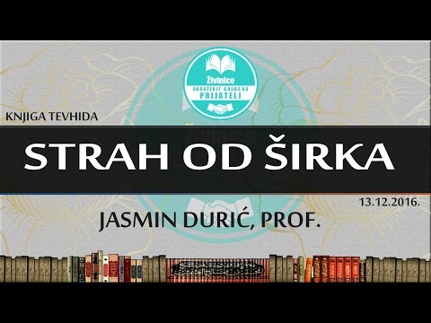 STRAH OD ŠIRKA -  Jasmin Durić, prof