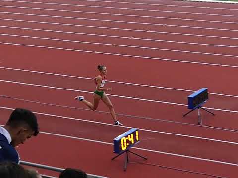 Rózsahegyi Bori belépett nagy ugrással kezdte a távolugrás döntőjét (lassítva)