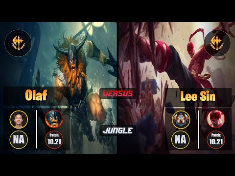 Blaber OLAF (Jungle) [Conqueror] VS LEE SIN - Challenger NA Patch 10.21