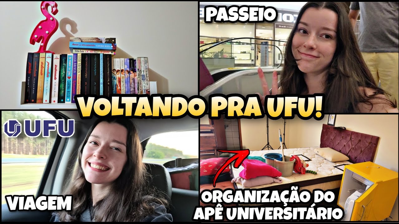 VOLTEI PARA O APÊ UNIVERSITÁRIO E PARA A UFU DEPOIS DAS FÉRIAS!