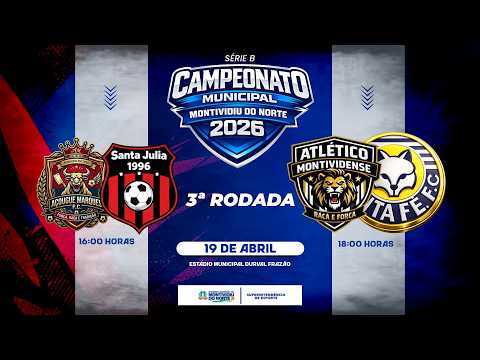 AÇOUGUE MARQUES X SANTA FÉ | Campeonato Municipal de Montividiu do Norte 2026 | 3ª Rodada